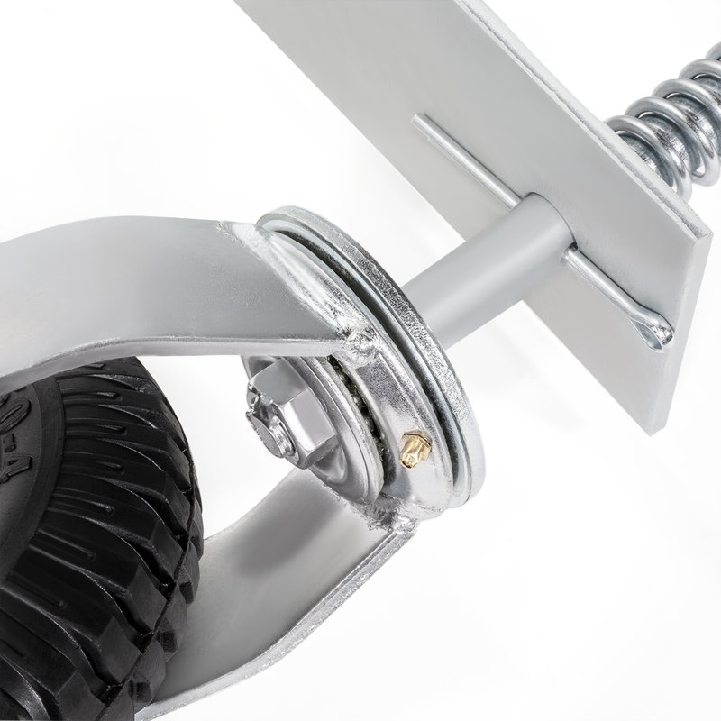 XtrememepowerUS Universal Flat Free Tire Gate Wheel, Silver