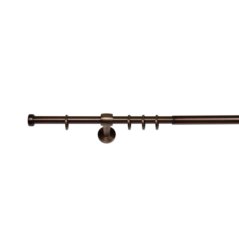 Flow Curtain Pole, Bronzed, 210 cm - 400 cm L