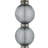 Modern Mirrored Top Side Table with Metal Base Contemporary Orb Accent Table-336233578-342056103
