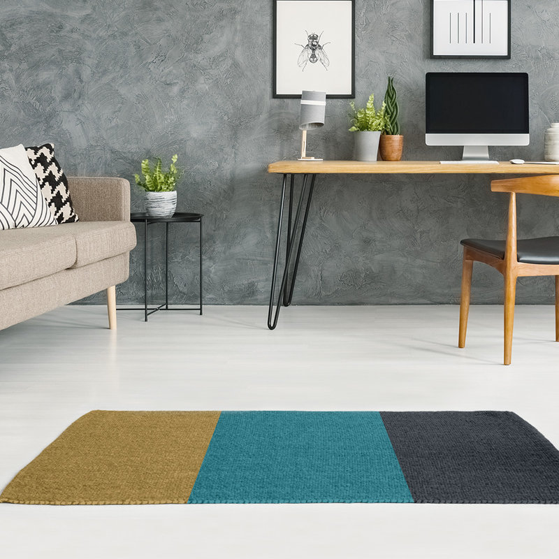 Striped Indoor Rug, Rectangle 3' x 5', Yes