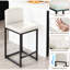 Modern Set of 2 Bar Stools – 24.8" Counter Height, Faux Leather Upholstered, Backrest & Metal Legs, Footrest Support, for Kitchen Island, Dining Room, Home Bar-96953199