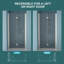 36"W x 72"H Fold Frameless Shower Door-121766369