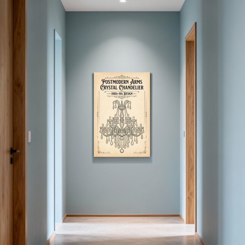 Lustre en cristal Fashion Postmodern Arms, H 12 po x l 18 po