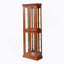 Vitrine lumineuse avec tablettes réglables et dossier en miroir pour mettre en valeur diverses collections avec style-531522625