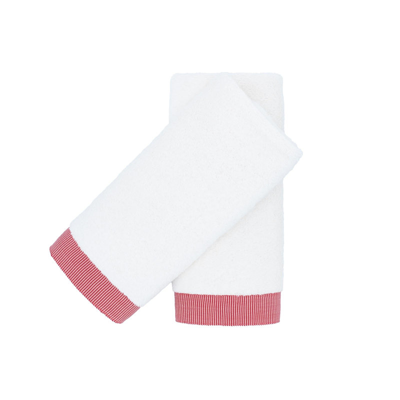Turkish Cotton Hand Towel, White