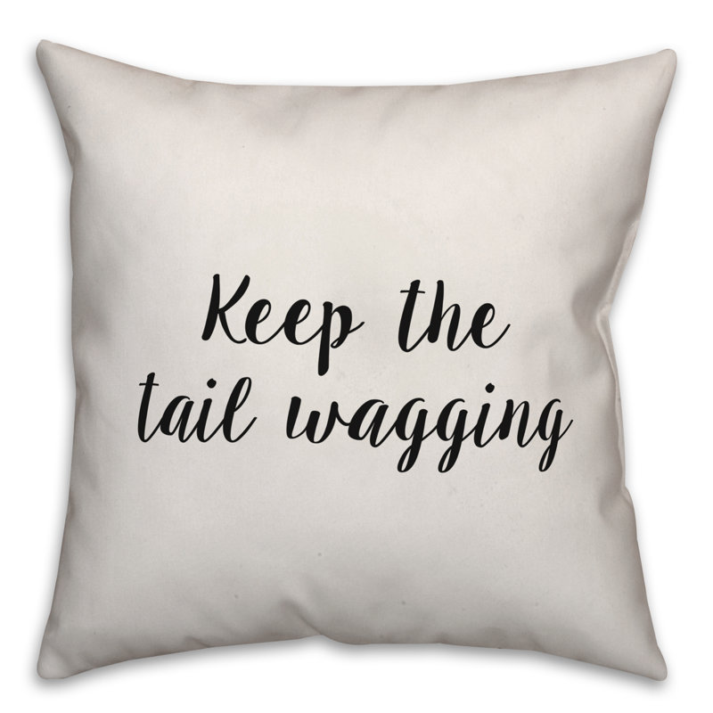 Coussin Keep the Tail, 20 po x 20 po