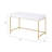 High Gloss & Gold Finish Writing Desk-126802889