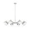 Lustre 8 lumières Trombetta en noir mat-837969814