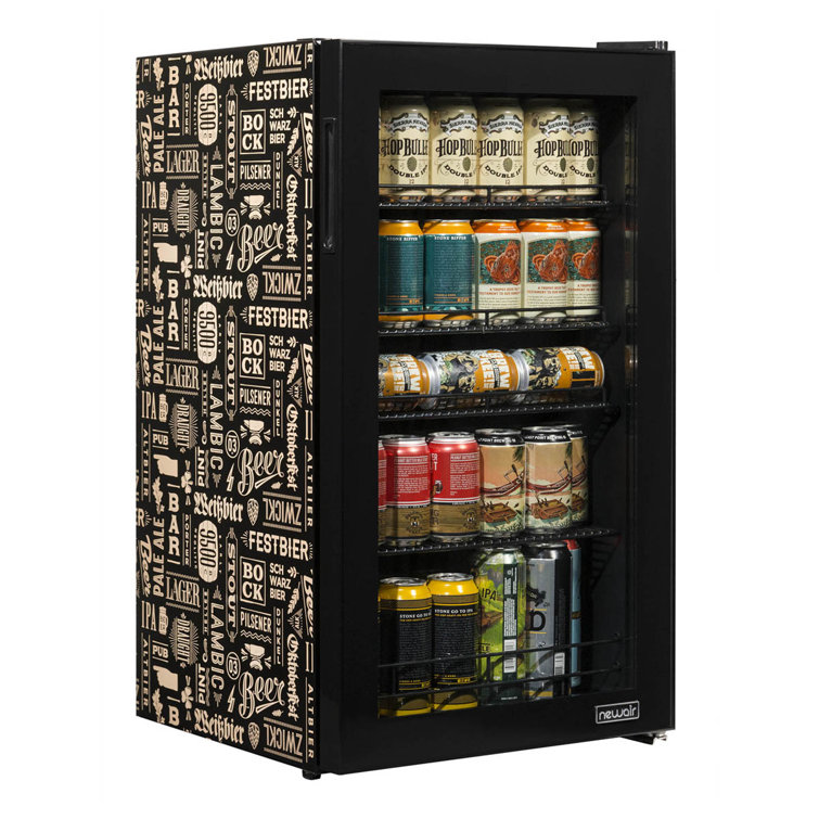 Newair Custom Designed Freestanding 126 Can Beer Fridge with SplitShelf