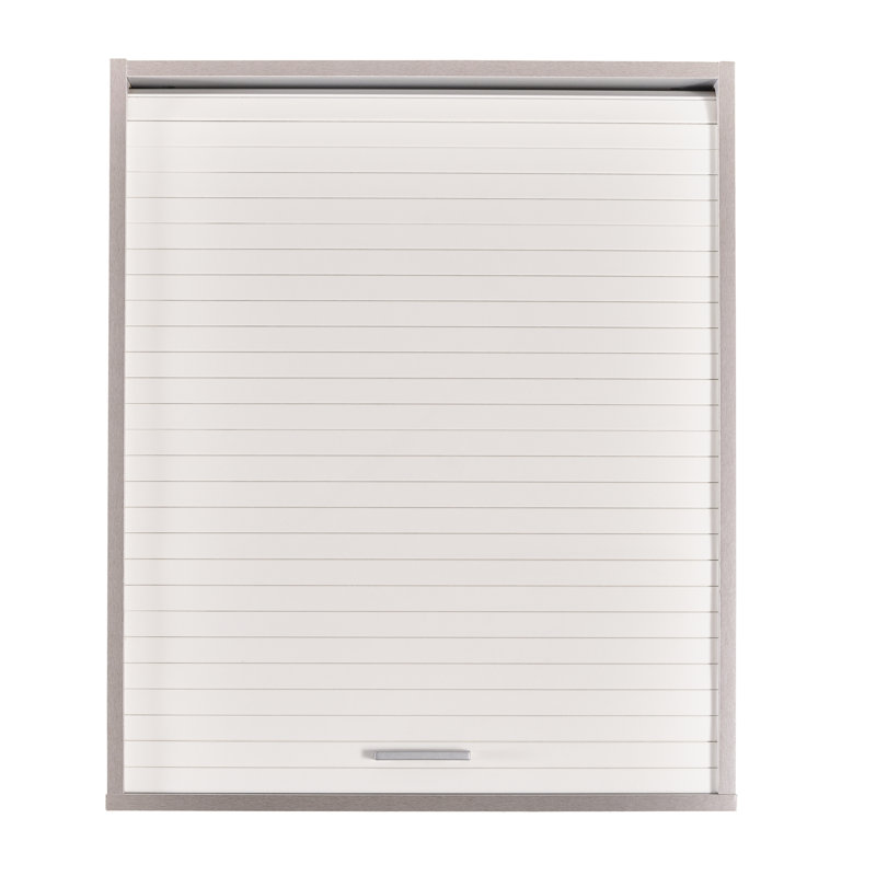 Atai 72cm Kitchen Pantry, Aluminum/White