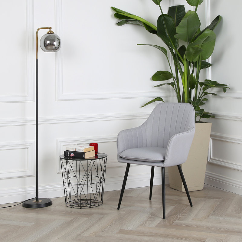 Kirksville Upholstered Armchair, Light Grey