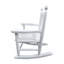 Chaise berçante blanche pour enfants - intérieur ou extérieur - convient aux enfants-370540578