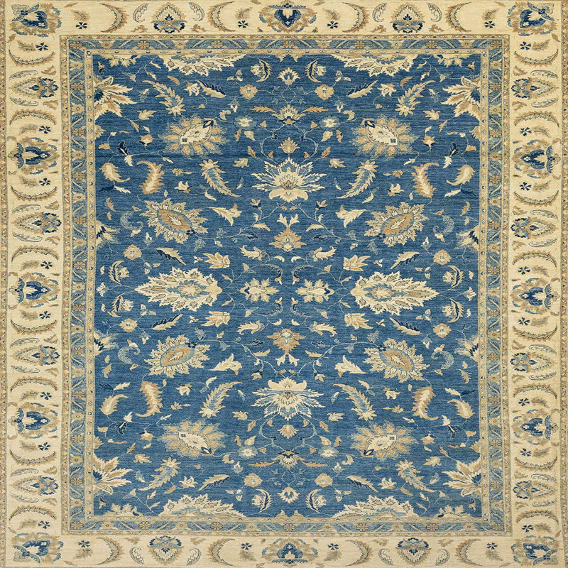 Abstract Indoor Rug, Square 6'