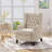 26.75" Push Back Recliner Armchair with Wingback-1377037406
