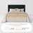 Candler Velvet Upholstered Platform Bed with Wingback Headboard and Wooden Slats-2103532801-2103532807
