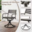Swivel Patio Dining Chairs, Powder Coated Steel Modern Outdoor