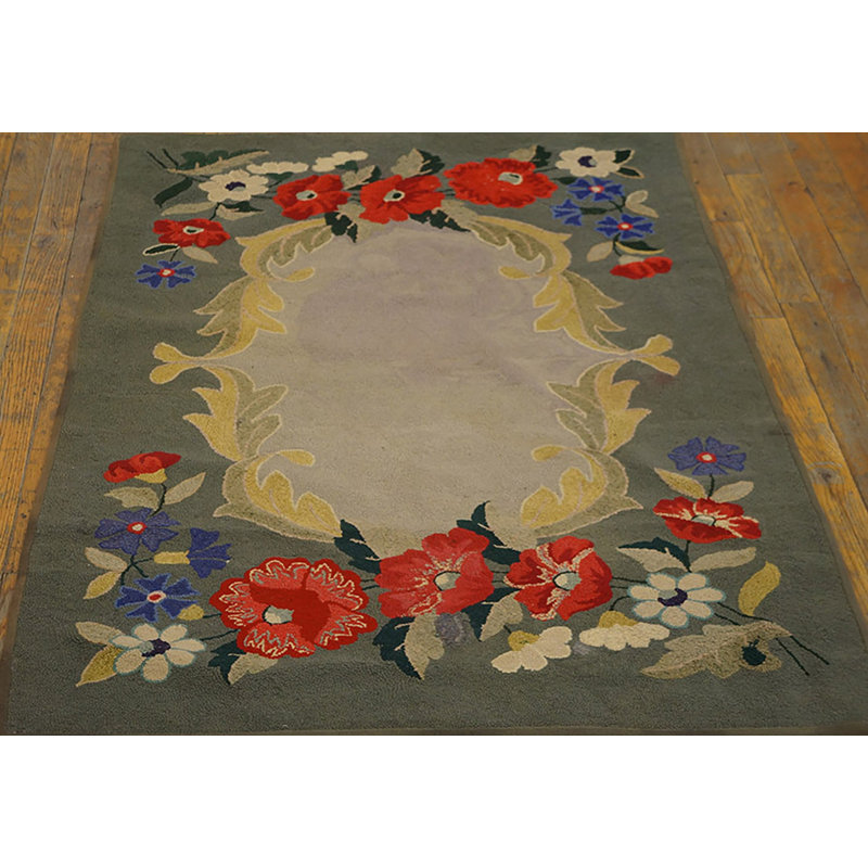Tapis américain gris clair et gris