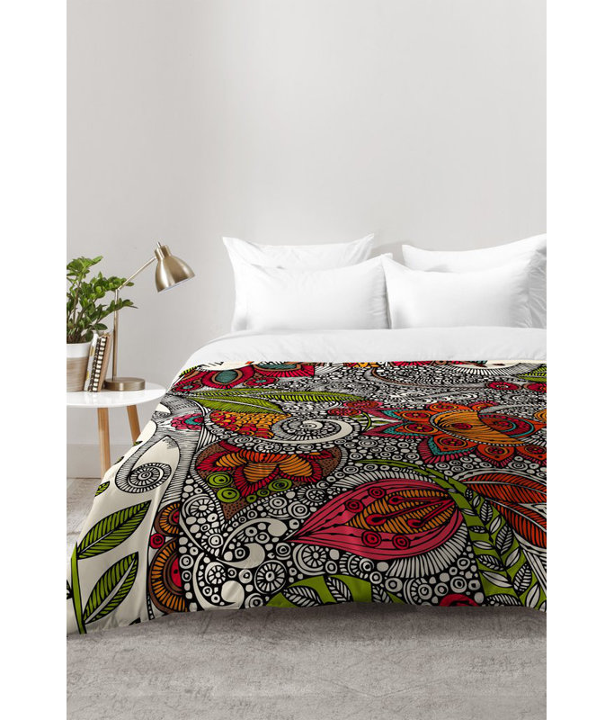 Valentina Ramos Modern & Contemporary Floral Comforter, King Comforter + 2 King Shams