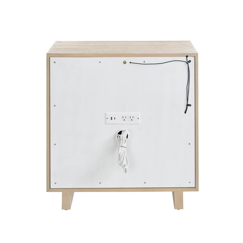 Modern 2 - Drawer Nightstand, Gray