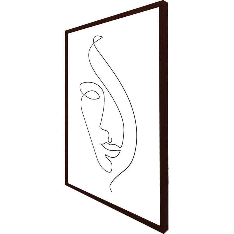Arranda Single Picture Frame Print, 114cm H x 76cm W x 4cm D, Brown Framed