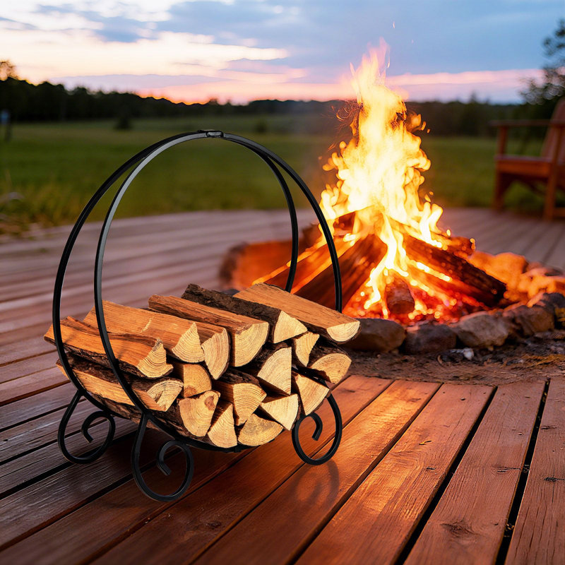 59cm W Metal Log Rack
