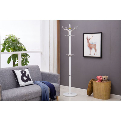 Fenstermacher Marble Freestanding Coat Rack