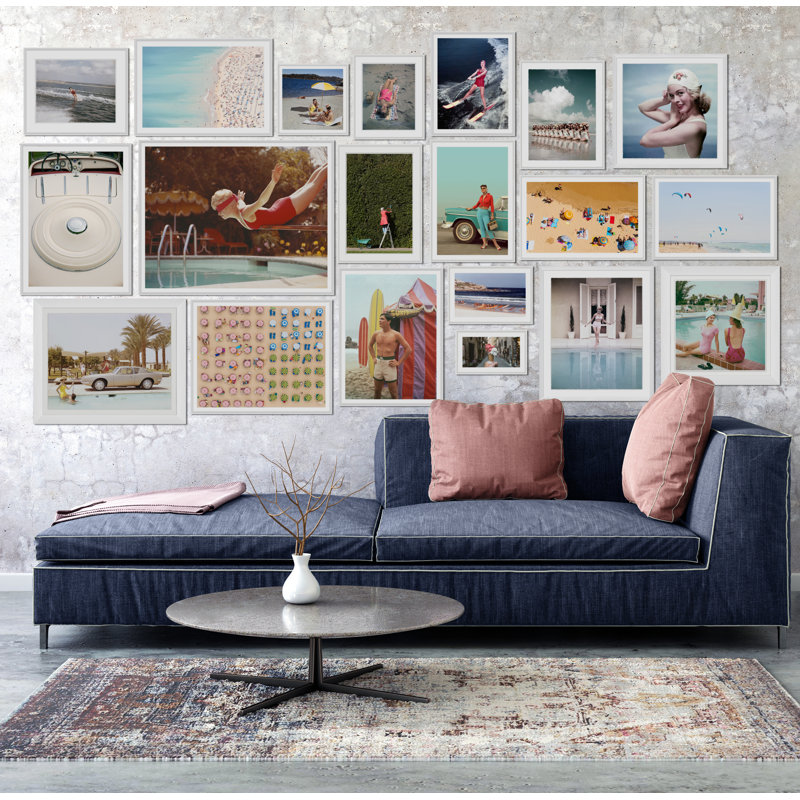 Testing The Waters Giclee Print by Getty Images, White, 40" H x 34" W x 2.25" D