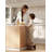 9" Acacia Wood One Step Stool-2110580389-2110580388