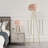 Marjorie 19" Modern Glam Feather Gold Tripod Table Lamp with Soft Lighting-1234652271