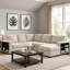 Stila Sleeper Sectional Sofa With Storage Chaise, 128 Inch Dark Grey-117559161
