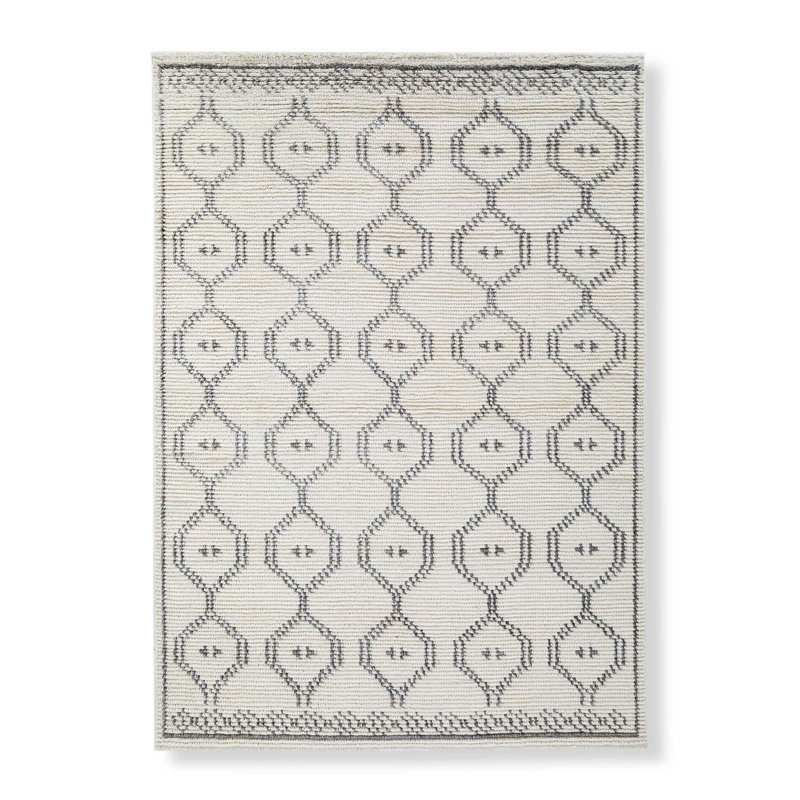Cairo Wool Geometric Indoor Rug, Rectangle 9' x 12'