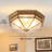 Vintage Frosted Lampshade Ceiling Light For Dining Room Corridor