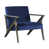 Velours bleu sélectionné