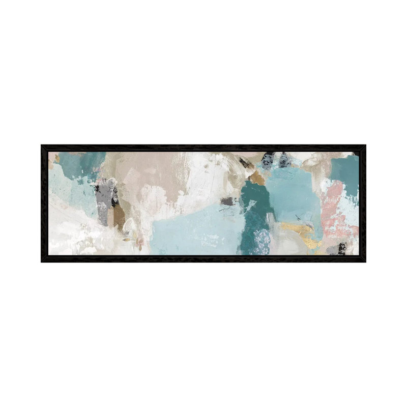 Abstract Dream II by Isabelle Z - Panoramic Painting on Canvas, Black Framed, 152.4 cm H x 50.8 cm W