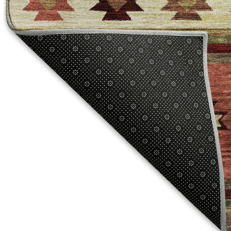 Tapis épice Yamen AMF179 lavable à la machine de qualité supérieure, Rectangle 2 pi 6 po x 3 pi 10 po