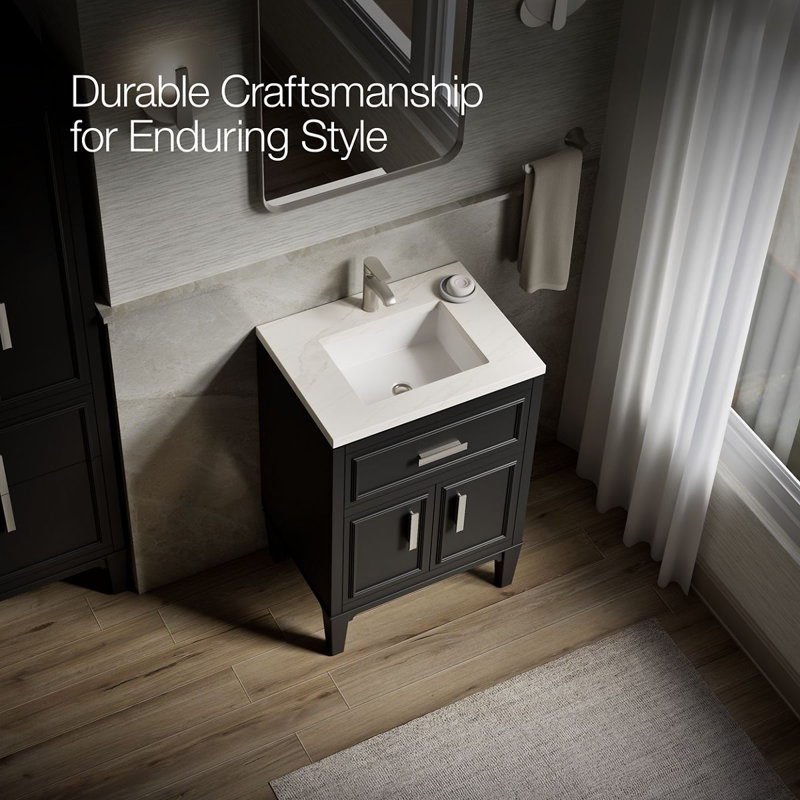 Southerk 30-In Bathroom Vanity Set, Slate Gray, 24"