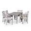Ensemble repas rectangulaire 7 pièces, patio extérieur