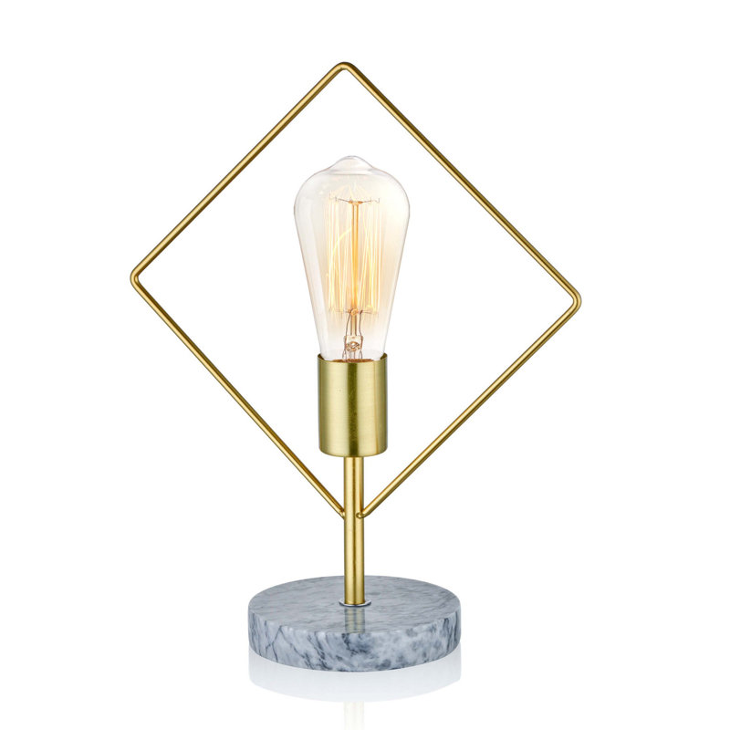 1 - Light Gold/Grey Geometric Pendant