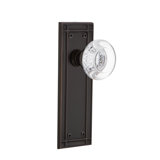 Mission Plate with Round Clear Crystal Door Knob