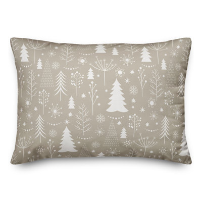  Coussin lombaire Winter Christmas Tree