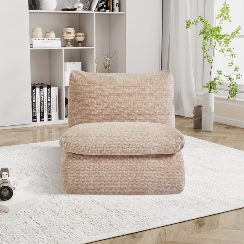 Fauteuil d'appoint rembourré 33,05 po, Crème, crème