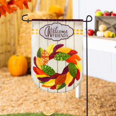 Drapeau de jardin en nylon 18 x 13 po Elmut