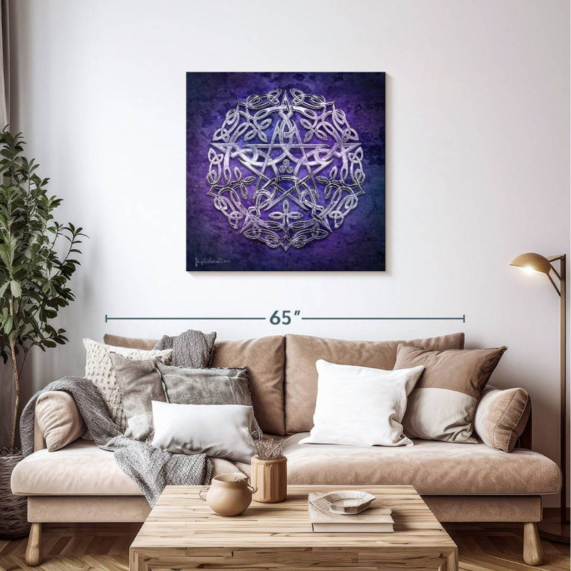 Silver Pentacle, 36" H x 36" W