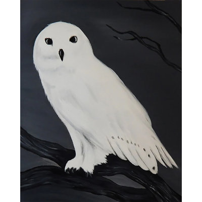 Snow Owl by Ed Capeau - Painting