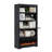 Luper 71inch Standard Bookcase,4-Shelf Bookcases Cabinet with Electric Firplace and Flip-shelf-277416120