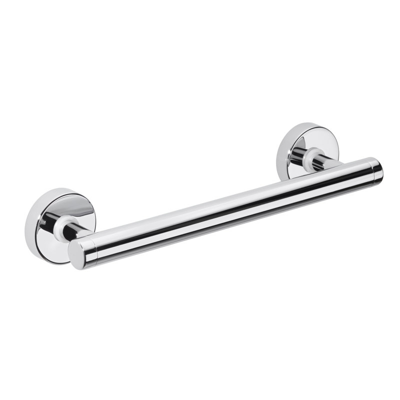 No Drill Draad 12'' Grab Bar, Polished Chrome