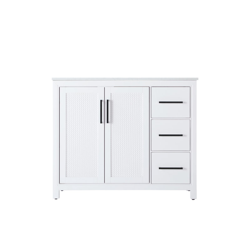 Meuble-lavabo simple 42 po, Blanc