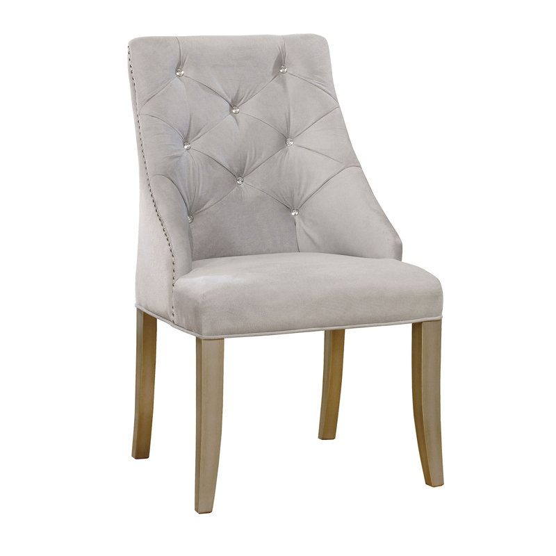 Willow Creek 19'' H Tufted Fabric Upholstered Side Chair