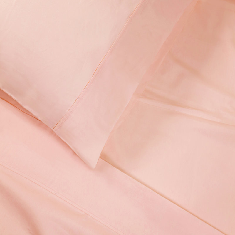 Blush Queen Organic Cotton Percale Deep Pocket Sheet Set