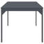 vidaXL Outdoor Dinner Table Folding Anthracite Steel Extension Furniture